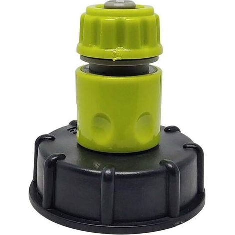 Adaptateur de robinet de réservoir IBC connecteur de tuyau d'arrosage adaptateur de tuyau d'eau en plastique remplacement de tuyau (1/5)