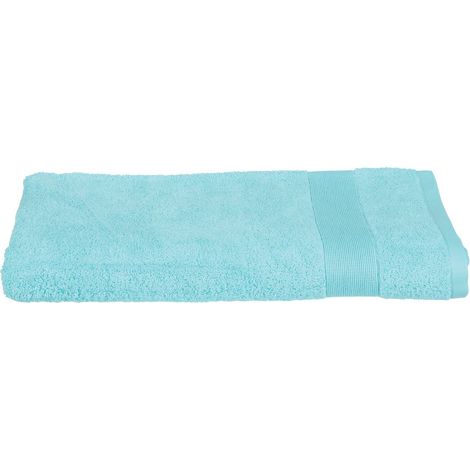 Lenzuolo da bagno Praia in cotone blu turchese 100x150cm - Atmosphera créateur d'intérieur (1/4)