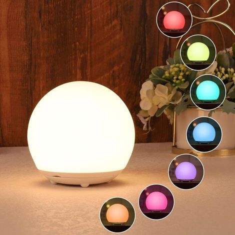 Veilleuse bébé rechargeable USB avec lumière chaude dimmable et 7 couleurs (1/4)
