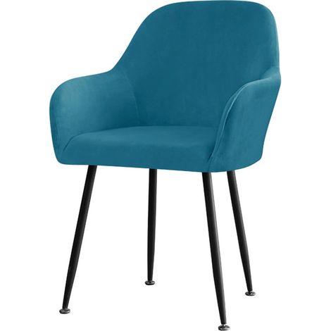 Housse De Chaise - Velours Extensible - Pour Chaise À Dossier Haut - Usage Maison Hôtel Restaurant - 1 Pièce (1/5)