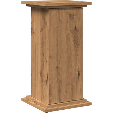Pedestal expositor con almacenaje roble artisan 31x30x60 cm vidaXL