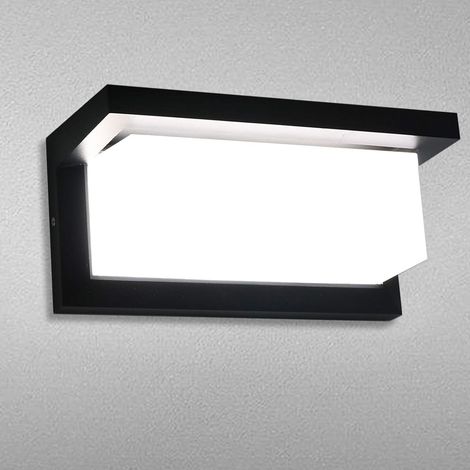 18W LED Applique Murale Lampe Extérieur avec Detecteur de Mouvement 6000K Blanc Froid Luminaire IP65 Étanche Moderne Aluminium Lumière Éclairage Decorative pour Jardin Pathway Couloir (1/5)