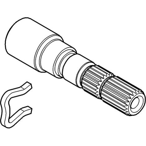 Varilla de prolongación para cabezales de grifo Grohe (1/2)