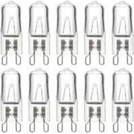 Ampoule Halogene G9 28W 230V, 370LM 2700K Blanc Chaud Dimmable, G9 Ampoules Capsule, pour Lustres, Lampes de Paysage, Appliques Murales, Éclairage d'armoire, Lot de 10 (1/5)
