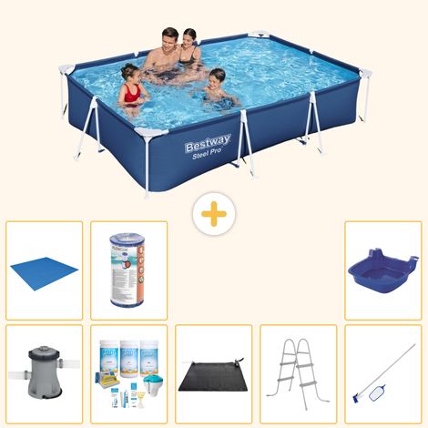 Bestway Bestway Steel Pro Rectangulaire - 300x201x66 cm - 9-pièces  S22090 (1/3)