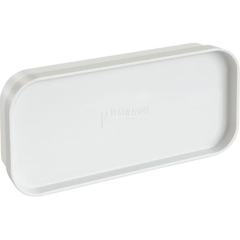 Bouchon de fermeture pour tube Ventilation rectangulaire et ses accessoires 150 x 70 mm blanc - First Plast
