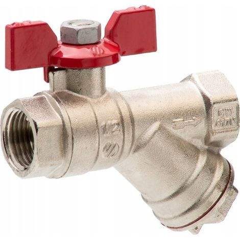 Absperrventil arco 1/2" vernickelt Vierteldrehung hohe Dichtung