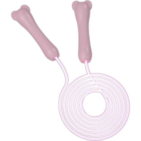 Corde à sauter lumineuse réglable pour enfants, idéale pour le fitness, les jeux de lumière et les soirées dansantes, rose. (1/4)