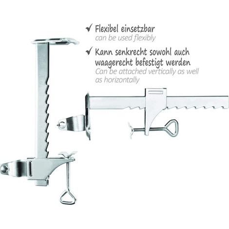 Support de Parasol en Acier galvanisé - Support de Balcon pour parasols - Support de Parasol pour Balcon (Ø 25-32mm - 1 pièces) (1/4)