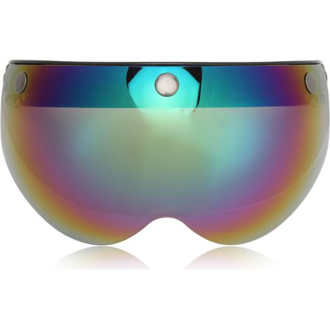 Visiera per casco da moto Eosnow in stile retrò, antivento e antisabbia, con fibbia regolabile colorata (1/4)
