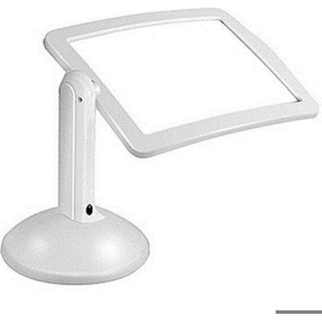 BelleRise – Rechteckige A4-Lupe mit LED-Beleuchtung – Freihändig nutzbar für Lesen, Sehbehinderte und Senioren – Lupe für Bücher, Näharbeiten und Schmuck (1/5)
