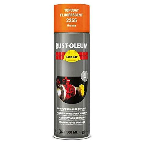Peintures de finition fluorescentes HARD HAT® orange - Rust Oleum