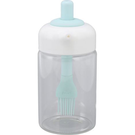 2-in-1-Fettlöser-Ölflasche, 230 ml Küchenglas, blau (1/5)