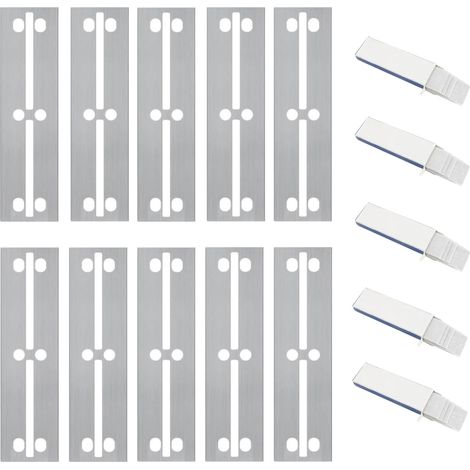 Lame de Grattoir à Algues Acier Inoxydable 50PCS, Lame Grattoir Vitre, Multifonctionnel, Pièces de Rechange pour Grattoirs à Algues, Convient pour Le Nettoyage des Murs (1/5)