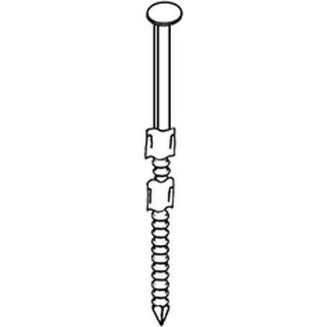 2 200 Pointes Lisses en Bande 20° (Pack) - 2.9x60 mm + 2 Cartouches de Gaz Rouge - D-Work (1/4)