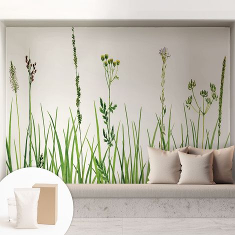 Tapete Vliestapete mit Kleber - Fototapete mit Motiv - Wandtapete modern - Wandgestaltung Zarte Flora 208x146 cm (1/5)