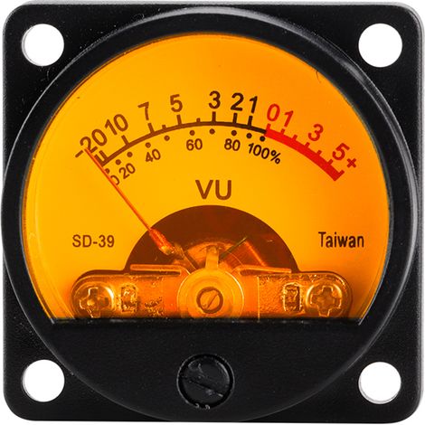 TS-35 (SD-39) VU-Mètre pour Amplificateurs à Tube avec Circuit de Pilotage d'Arrière-plan – Précision Haut Gamme, pour DIY Audio & Studio (1 Unité)