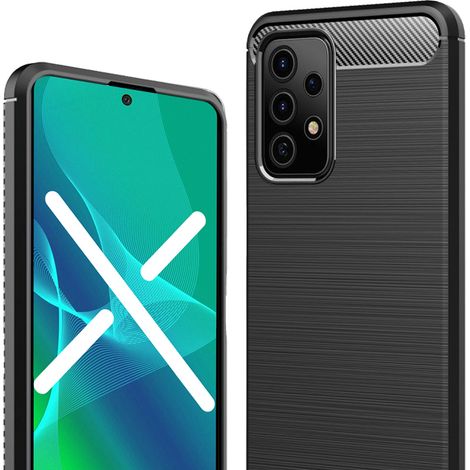 Schutzhülle für Samsung Galaxy A53 5G, Karbon, Schwarz (1/5)
