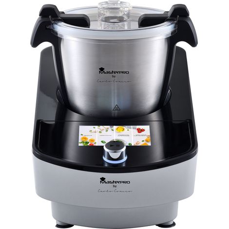 MasterPRO BY CARLO CRACCO - Robot da cucina 1000W 3.5L - 12 programmi - LED Touch Control - Multifunzione con accessori completi - Funzione vapore inclusa