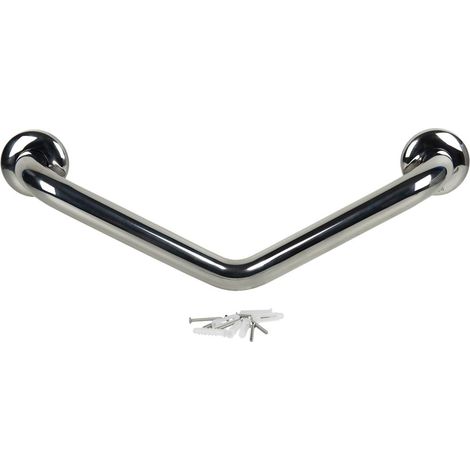 barra de apoyo con angulo de 135º de acero inoxidable 304 (50 x 3.2 cm) (1/4)