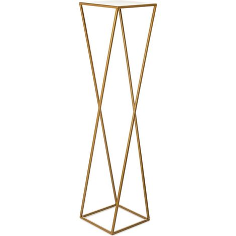 Portafiori moderno in oro da 100 cm