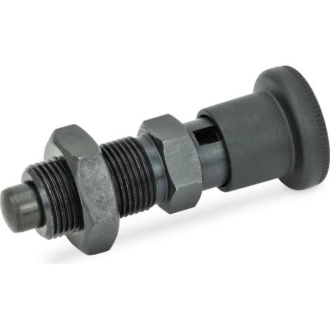 Ganter Normelemente GN 817-8-8-CK 817-8-8-CK-Bullone di bloccaggio con Blocco, Nero, Rastweg l1: 8mm