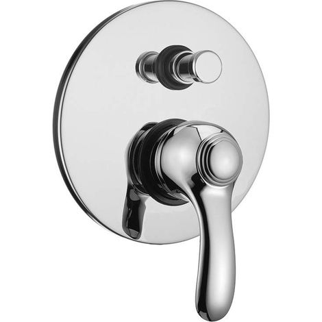 Miscelatore Doccia Incasso con deviatore serie Royal Porta & Bini Colore a scelta - Colore rubinetteria: Cromo (1/2)