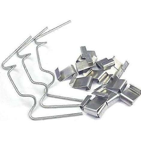 Clips de fixation pour vitrage de serre, fixation de vitres en acier inoxydable, recouvrement, entretien du jardin, 50 pièces, clips W+Z