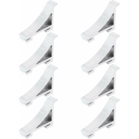 8Pcs Frigo Tarifs de Tablette Support de Clip de Tablette pour Réfrigérateur Congélateur de Refroidisseur, (1/5)