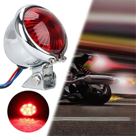 Feu arrière LED 12 V pour moto, compatible avec la plupart des accessoires de feu stop pour motos. (1/4)