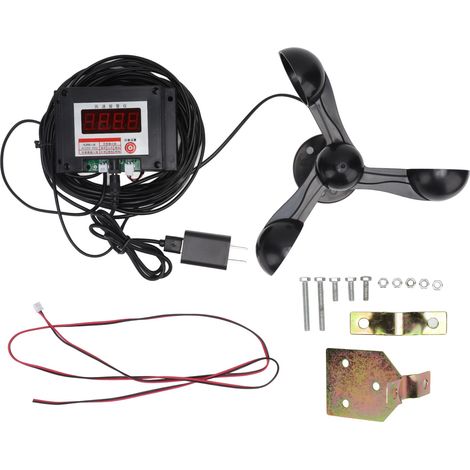 Intelligentes Anemometer mit Alarm und Lüfterflügeln, 100–240 V US-Stecker, hohe Präzision