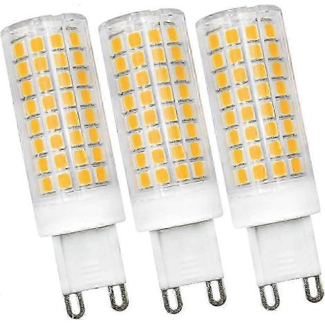 Ampoule LED G9 bipolaire blanc chaud 8 W à intensité variable, compatible avec divers luminaires. (1/5)