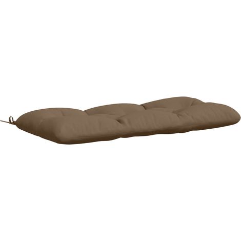Coussin de banc VIANEN 100 % polyester Taupe 120 x 50 x 12 cm vidaXL (1/5)