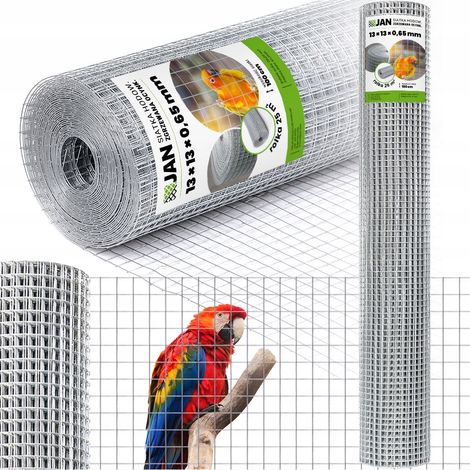 Grillage soudé pour volières 13x13x0,65 Cages anti-rongeurs 25m