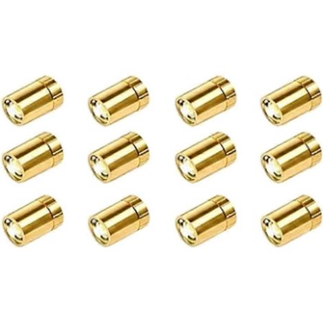 Lot de 12 mini guirlandes lumineuses LED blanc chaud pour loisirs créatifs, fonctionnant sur piles, mini guirlandes dorées pour boîtes d'ombres, maisons de poupées et expositions - JBMEDIA (1/4)