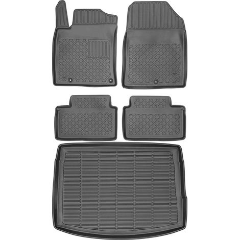 Hyundai i30 III Hatchback de 2017 (JUEGO) - Alfombrillas para coche + alfombrilla para maletero