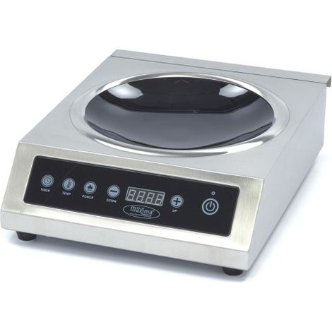 Cuisinière à wok - diam 26cm - 3500W - Induction - Maxima (1/5)