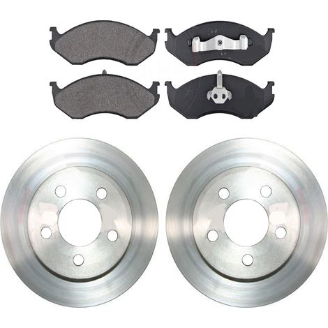 KIT FRENI ANTERIORI compatibile con JEEP WRANGLER II (TJ) - DISCHI + PASTIGLIE OEM: FDB1267 / 17309 /SOSTITUZIONE DIRETTA/BASSA POLVERE/SILENZIOSO (1/5)