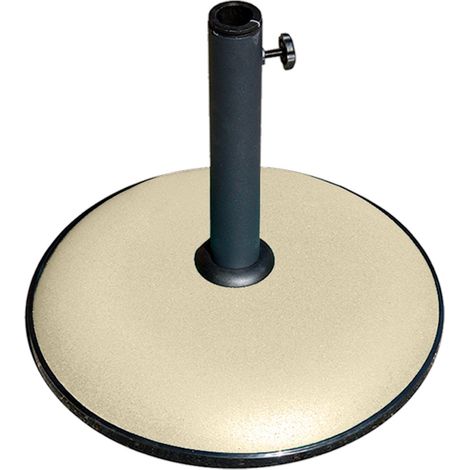MAURY'S BASE PER OMBRELLONE TONDA IN COLORE ECRÙ DA 15 KG