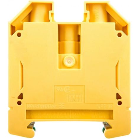 Conector de riel protector PE 35mm2 amarillo-verde WPE 35 1010500000