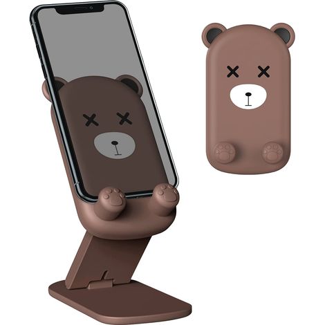 Support Téléphone - Réglable Pliable - Pour Bureau Table Chevet - Compatible Tous Smartphones - 1 Pièce (1/5)