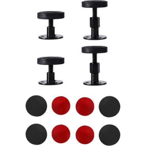 4 Pièces Cadre de Lit Fileté Réglable ,Cadre de Lit Outil Anti-Secousse ,Réduction du Bruit Muet,Stabilisateur de Support Télescopique pour Lits, Armoires Et Canapés(Gamme de Réglage 30-40mm47-64mm) (1/5)
