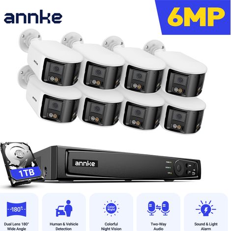 ANNKE 6MP Outdoor Security PoE Camera System with Two-Way Audio Night Vision IP67 (1/5)
