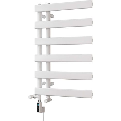 Agar - White Dual Fuel Towel Rail H748mm x W500mm Thermostatic WIFI (1/3)