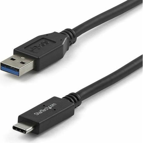 Cable USB A a USB C Startech USB31AC1M Negro (1/3)