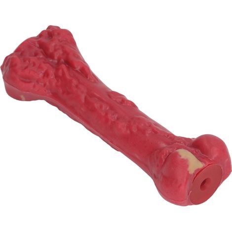 Jouet pour chien, os de dentition en caoutchouc pour chiots, avec couineur, confortable à mâcher, 16 x 5,5 x 4 cm / 6,3 x 2,17 x 1,57 pouces (1/5)