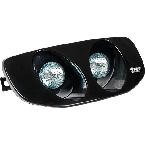Faro doble/lámpara TNT, negro, Typhoon 50 01-08 / Storm 50