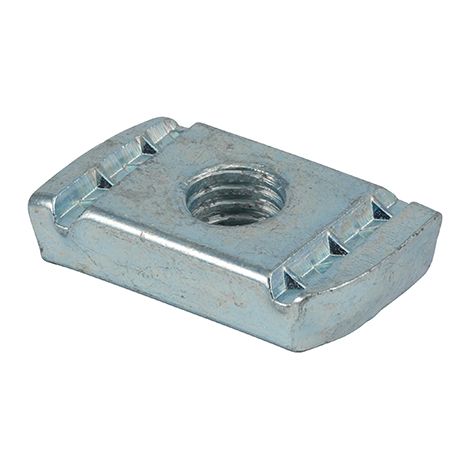 TIMCO Channel Nuts Without Spring Silver - M8