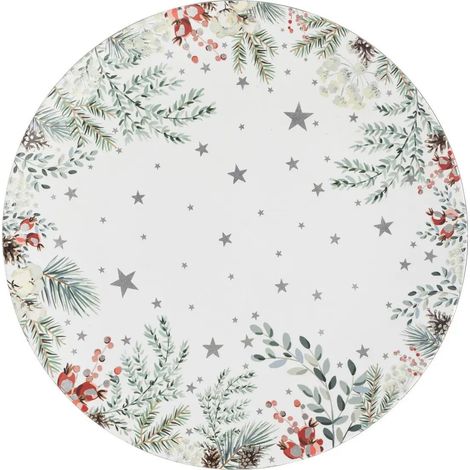 Table de Noël Assiette de présentation déco Etoiles et Branches - Feeric Christmas
