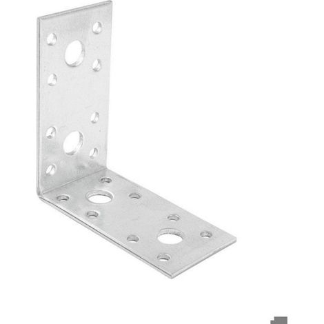 Connecteur De Construction - 80x80x40 mm - Épaisseur 2 5 mm - Galvanisé - Bois Bois Bois Béton - Lot De 1